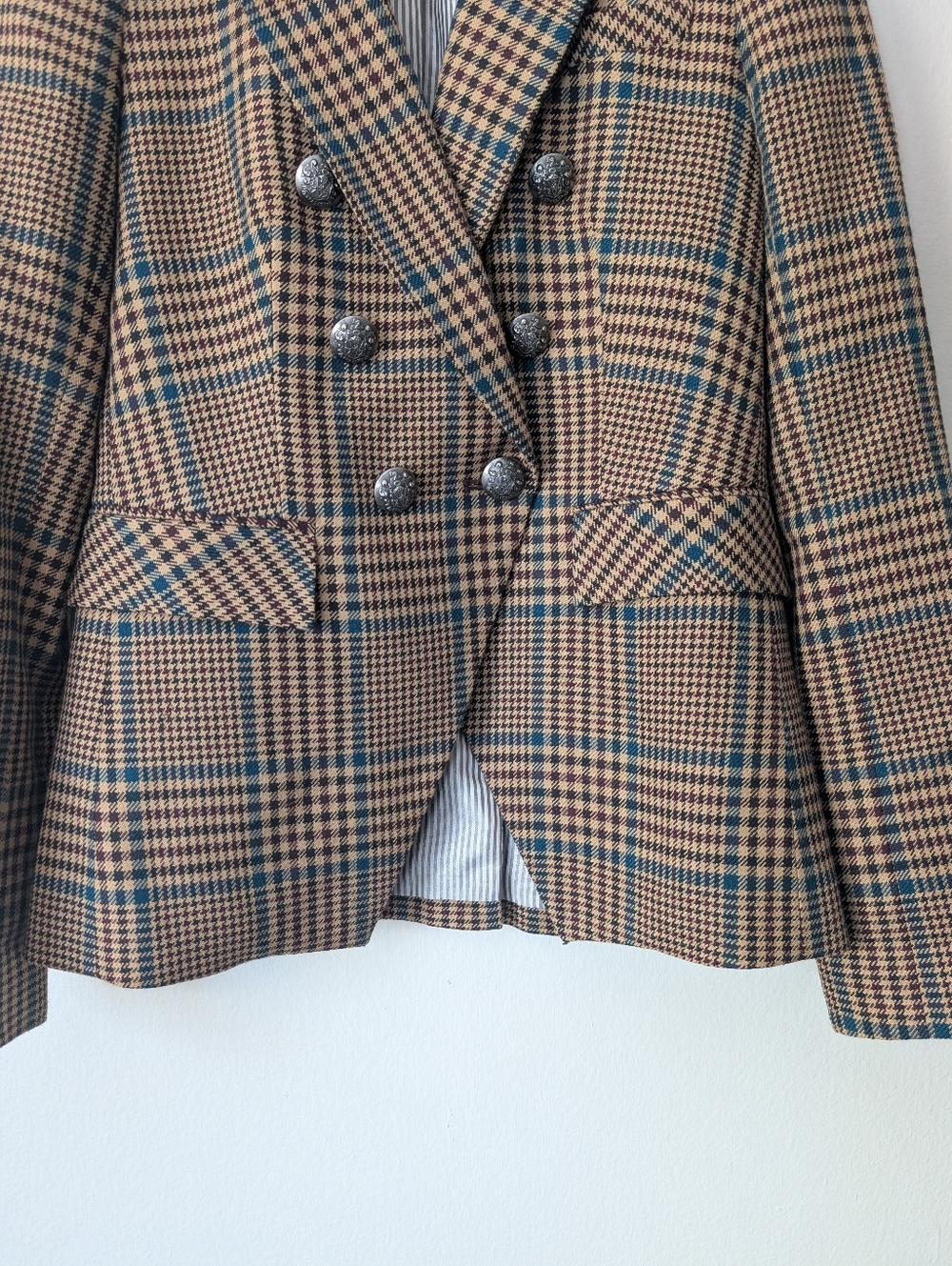 Veronica Beard Miller SUIT Dickey Jacket Blazer & Pants Wool Houndstooth Size 2 - Picture 7 of 16